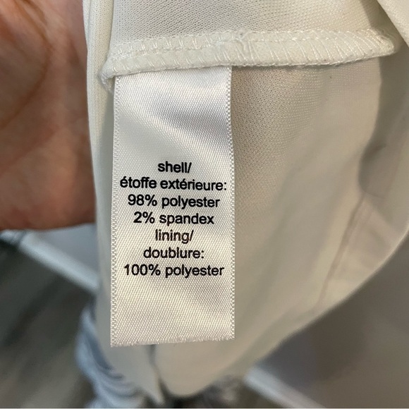 Maurices Off The Shoulder Maxi Dress Sz XS White Black Stripe Ruffle High Low - Picture 9 of 10